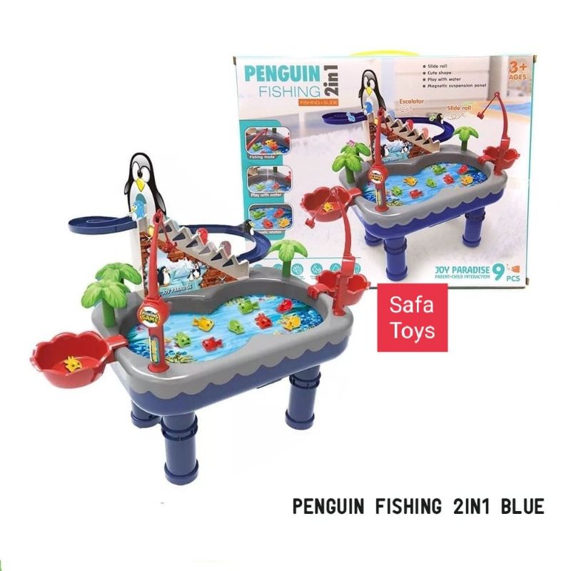 Mainan Anak Penguin Fishing 2in1