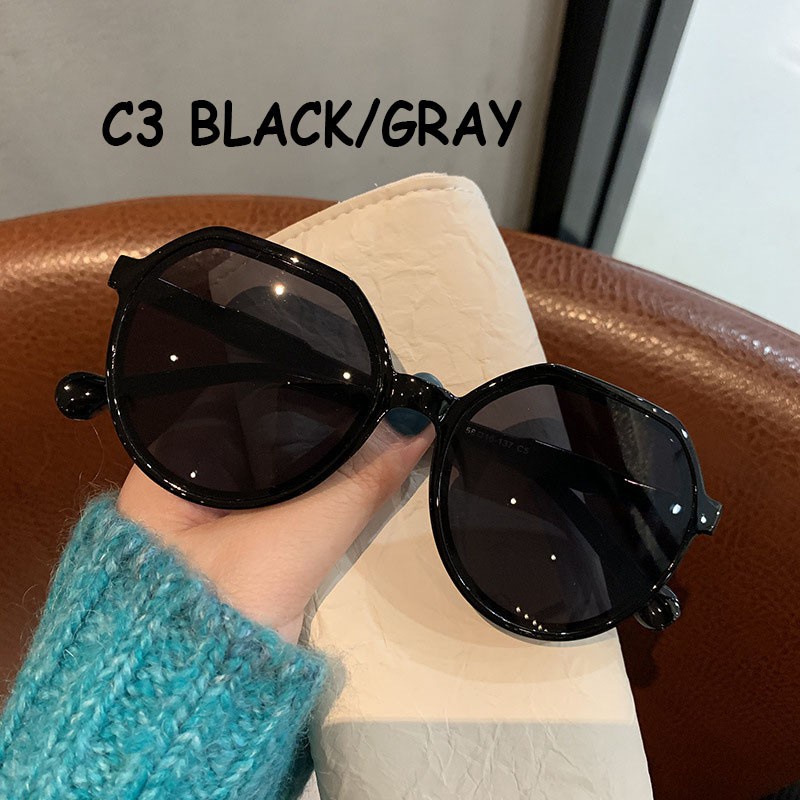 （YUZHU）COD Gaya Korea Ulzzang Kacamata Bulat Fashion Elegan Wanita UV400