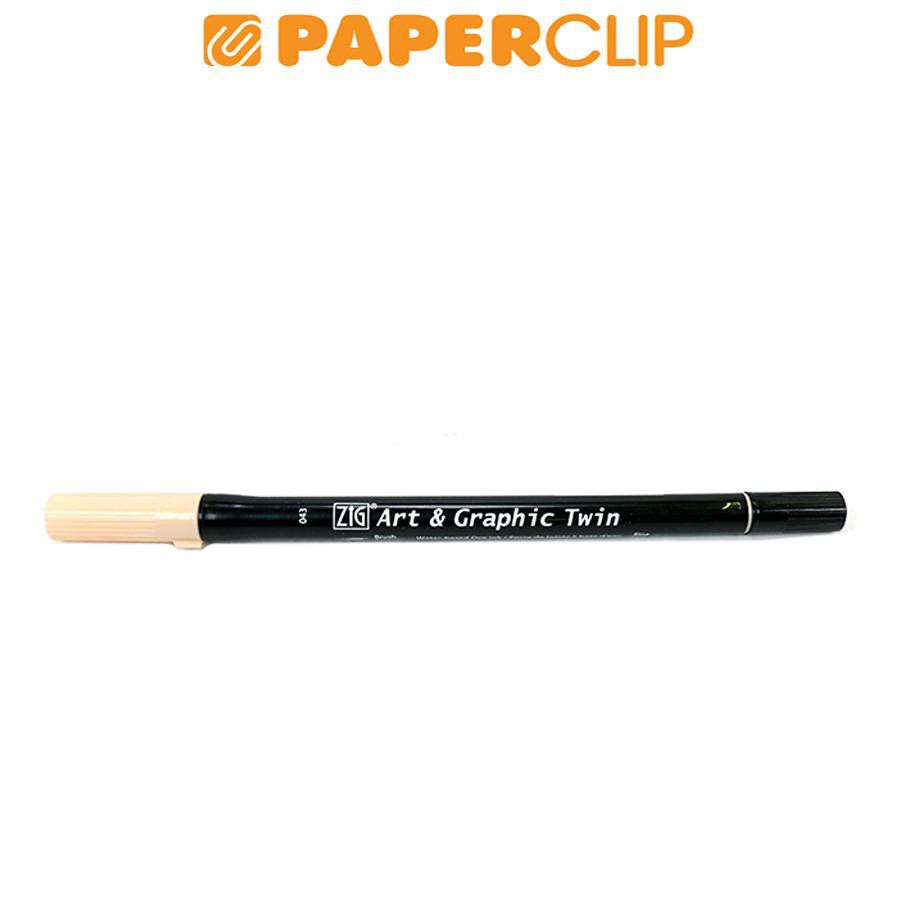 

PEN BRUSH ZIG KURETAKE TUT-80 ART & GRAPHIC TWIN 043 FLESH COLOR