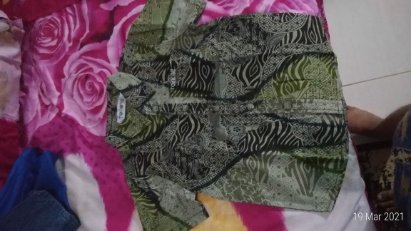 Torio Indonesian Smart Casual Green Batik - Kemeja Batik Anak Laki-laki