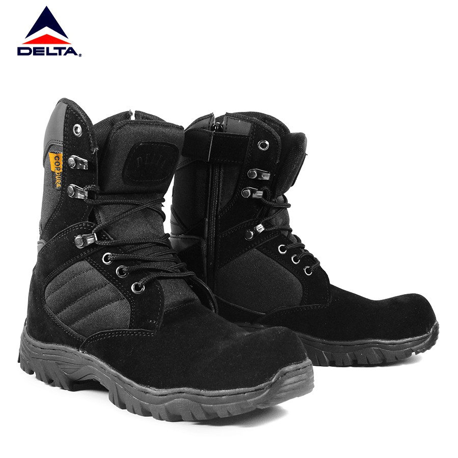 sepatu delta cordura tactical gurun tinggi 8 inci hitam sepatu proyek work safety