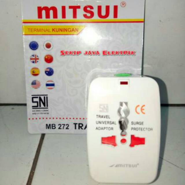 MITSUI MB 272 Travel Adaptor Universal Steker Serbaguna SNI