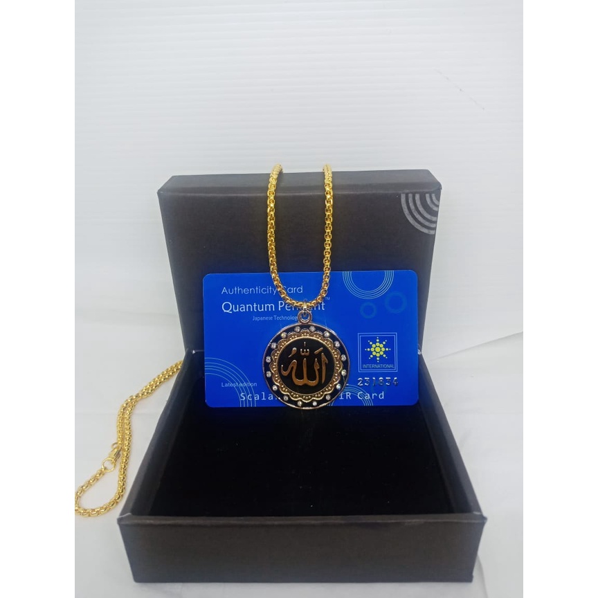 Kalung Quantum Science Energy Pendant Necklace / Kalung Liontin Terapi Kesehatan Magnetic Pendant / Kalung Bio Glass Energi / Kalung Therapy Kesehatan Bio Glass