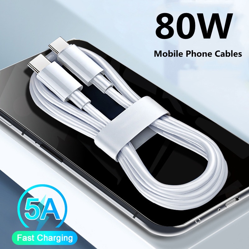 Kabel Charger Usb Tipe C 5a 80w Fast Charging Untuk Xiaomi / Android