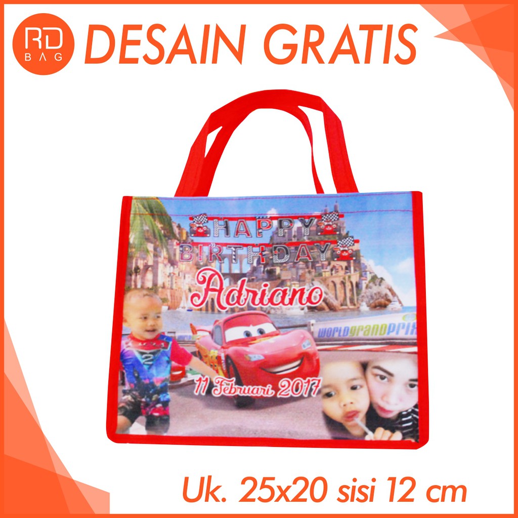 

Tas mika murah / tas ultah mika / tas ultah mika custom / goodie bag / Ukuran T:20 P:25 L:12cm