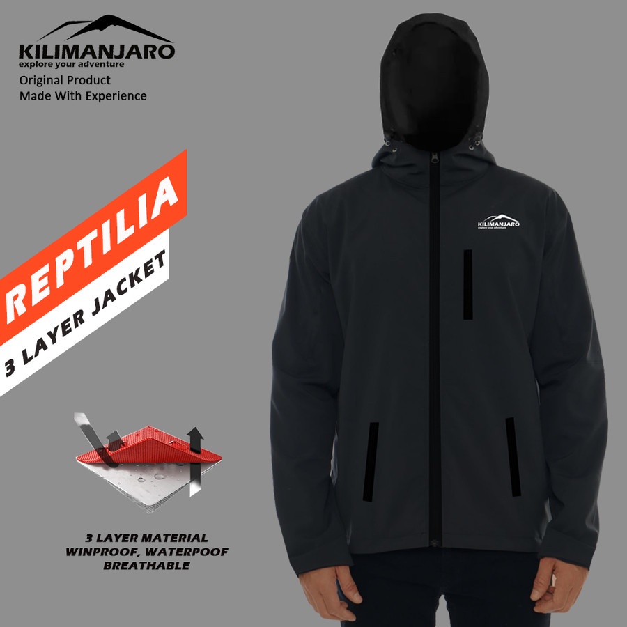 Jual Jaket Kilimanjaro Reptilia 3 Layer Waterproof Kilimanjaro Rain