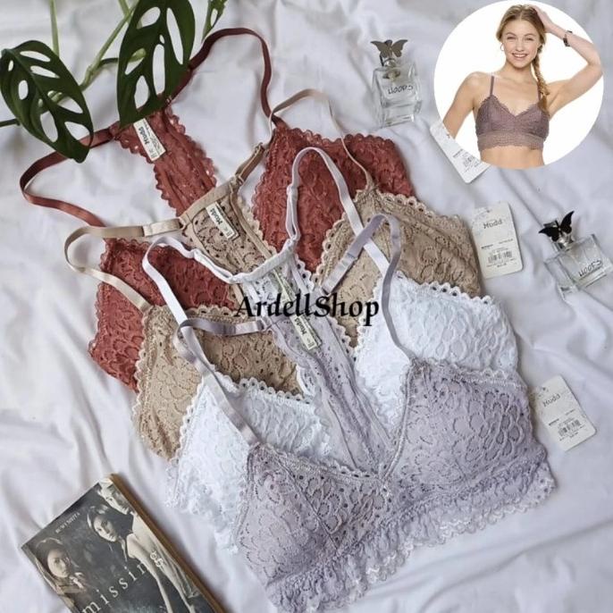New Bralette Mudd By Kohls Lace Bra Wireless Pakaiandalam Wanita Underwear