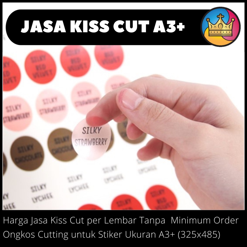 ONGKOS JASA KISS CUT A3+ Print & Cut Finishing Print Sticker Stiker