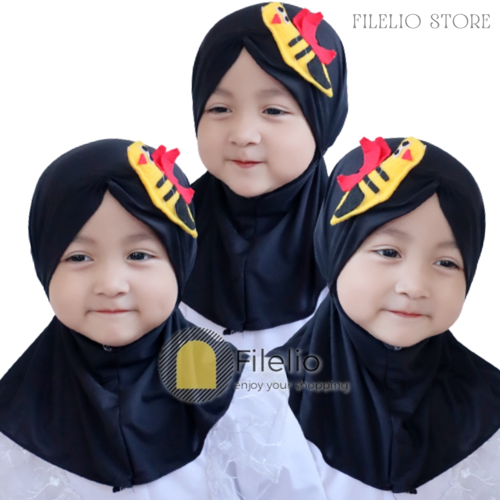 TERMURAH Hijab Anak Bayi Perempuan Lebah Murah Krudung Anak Lucu Umur 0 -3 Tahun Terbaru