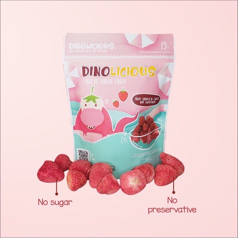 Dinolicious Freeze Dried Fruit - Snack Buah Korea 1Y