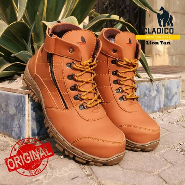 Sepatu Safety Ujung Besi Pria Termurah Boots Klasik Boots Proyek Cladico Lion High Original Terbaru