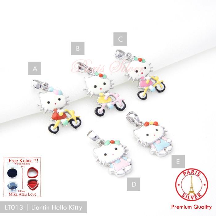 Nay / Kalung Anak Liontin Hello Kitty Perak Silver 925 Lapis Emas Putih