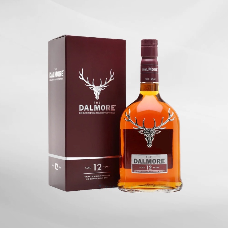 Dalmore 12 Years Old Single Malt Whisky 700ml ( Original &amp; Resmi By Vinyard )
