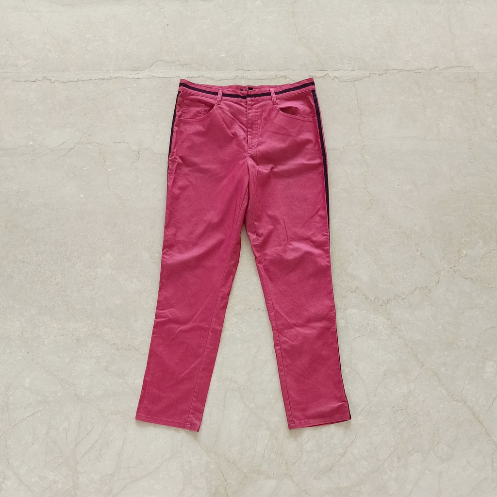 red pant big size / celana panjang bahan wanita / preloved celana jumbo merah