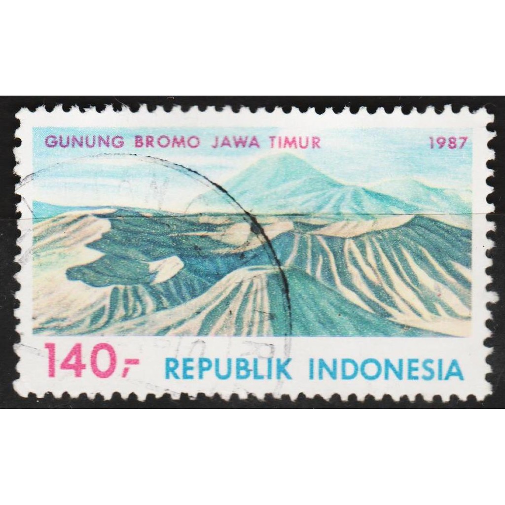 

Perangko Filateli D77 - Indonesia VFU 1v 20.10.1987 Tourism