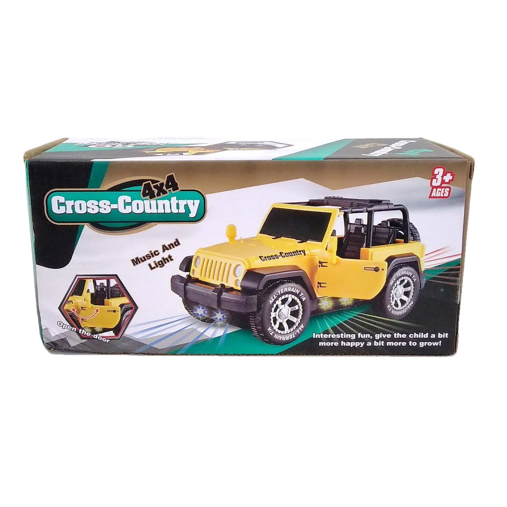 Diecast Cross Country 4x4 Mobil Off-Road Mainan Anak