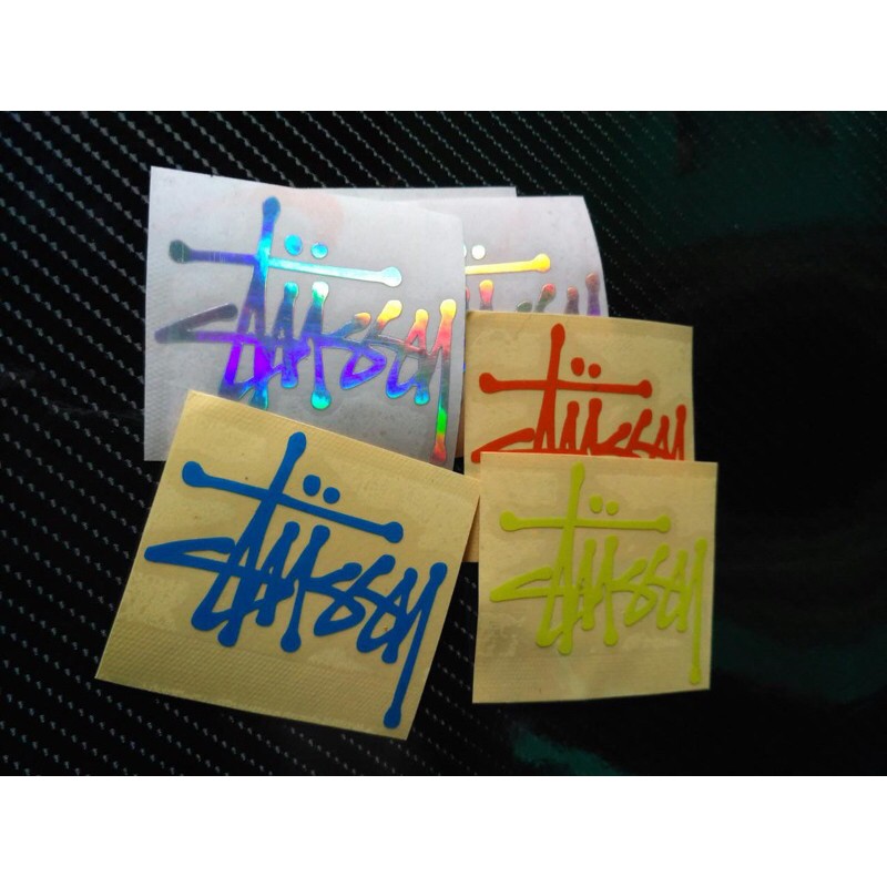 Sticker STUSSY stiker cutting viral motor mobil