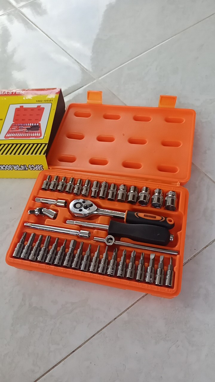 Kunci Sok Set Kenmaster 38 Pcs Wrench / Kunci Shock