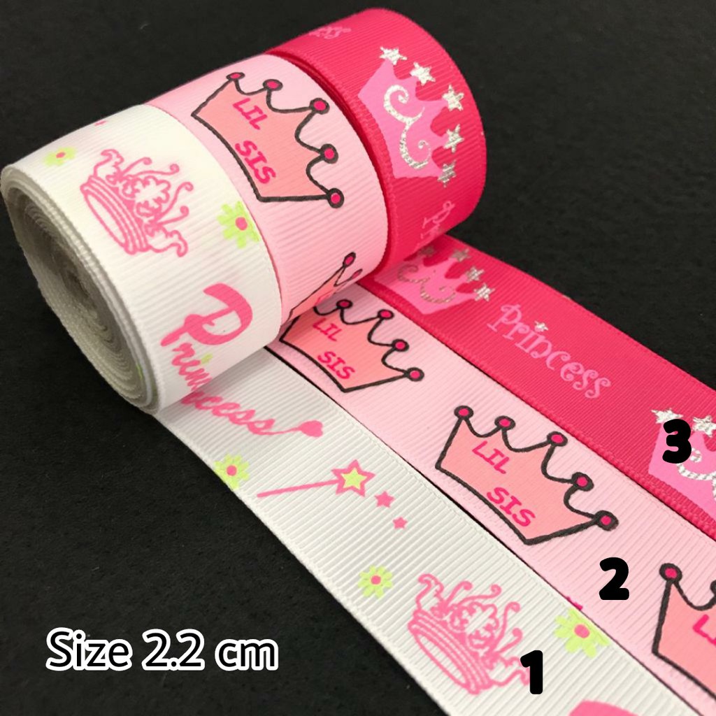 1 YARD -  PITA KADO HAMPERS | PITA GROSGRAIN MOTIF | PRINCESS RIBBON  2.2 cm