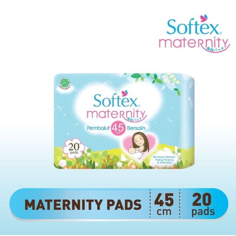 Softex maternity Pembalut 45cm isi 20's / pembalut bersalin