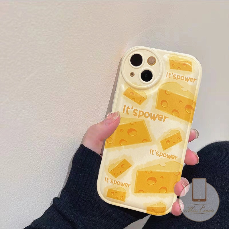 Soft Case Desain Kartun Keju 3D Untuk iPhone 6 6s 7 8 Plus 11 14 13 12 Pro MAX XR 14 Plus X XS MAX SE 2020