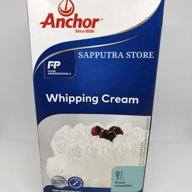 

(BISA COD) Anchor whipping cream 1lt TERPERCAYA Kode 458