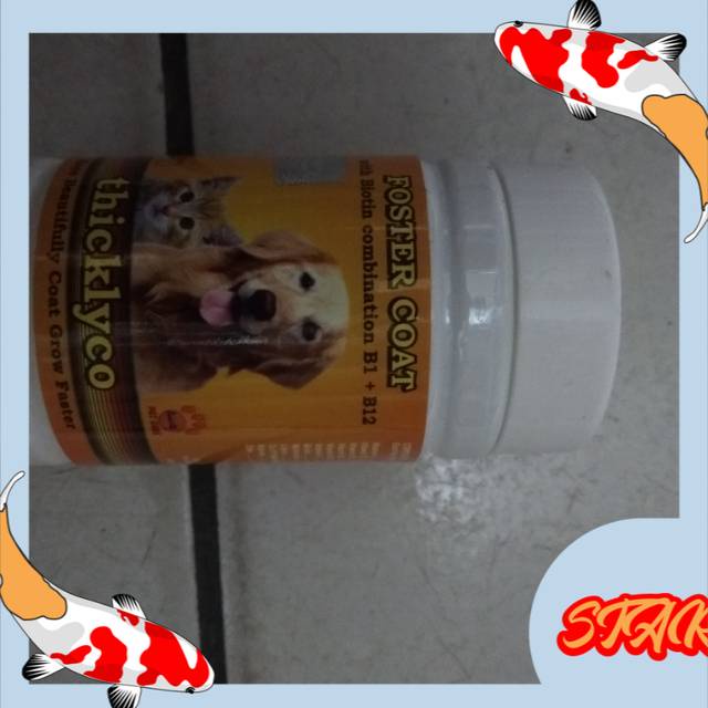 Vitamin kucing anjing foster coat biotin b1 b 12 beautyfully coat grow faster