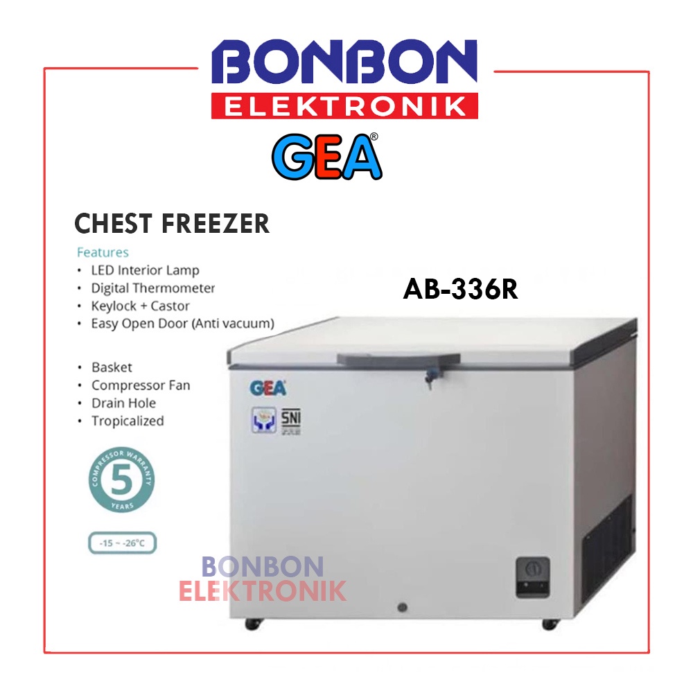 GEA Chest Freezer AB-336R / AB 336 R 330L