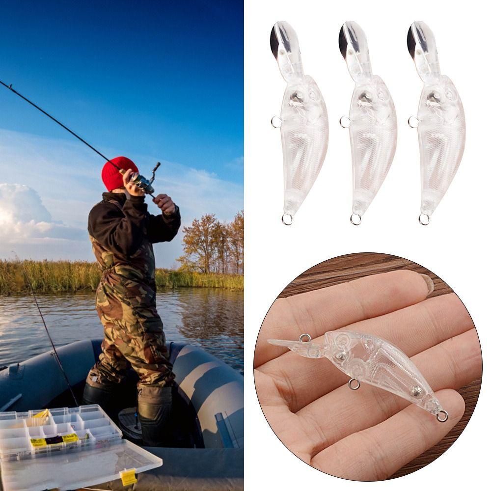 Top 10pcs Umpan Embrio Body Portable Mata Manusia Hidup Tackle Treble Hooks Crankbait