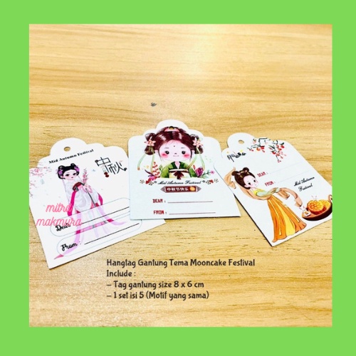 

hang tag mid autumn festival greeting card parcel tag kartu ucapan festival mooncake hangtag tag (25pcs)