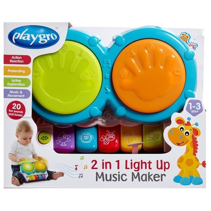 Playgro 2in1 Light Up Music Maker 1-3y