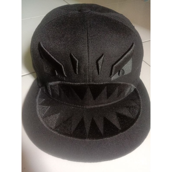 Topi Karakter Snapback Elstinko Original Full Black