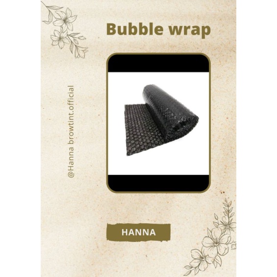 

BUBBLE WRAP EXTRA PACKING