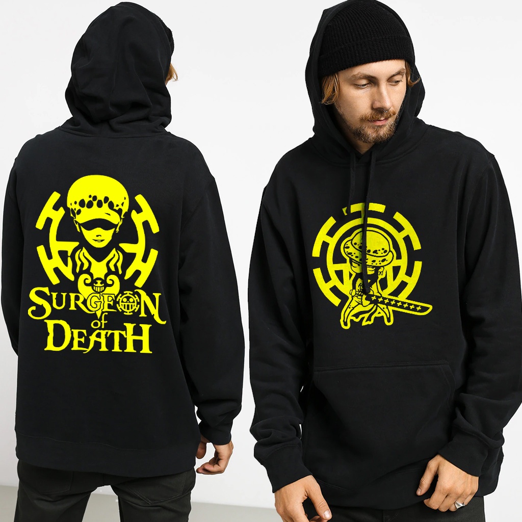 JAKET OVERSIZE ONE PIECE HOODIE ONE PIECE TRAFALGAR LAW ONEPIECE BIG SIZE JUMBO 2XL 3XL 4XL 5XL 6XL