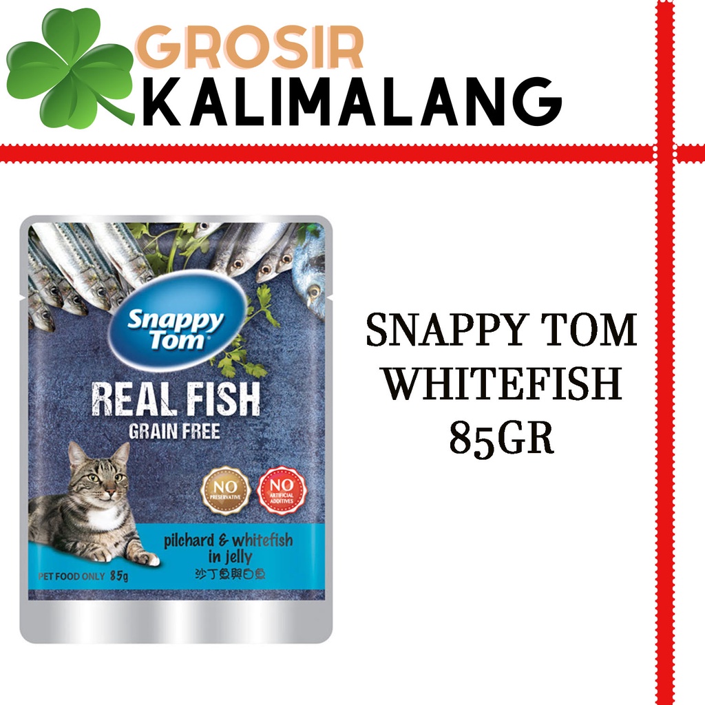 Snappy Tom Pouch Pilchard whitefish In Jelly 85gr