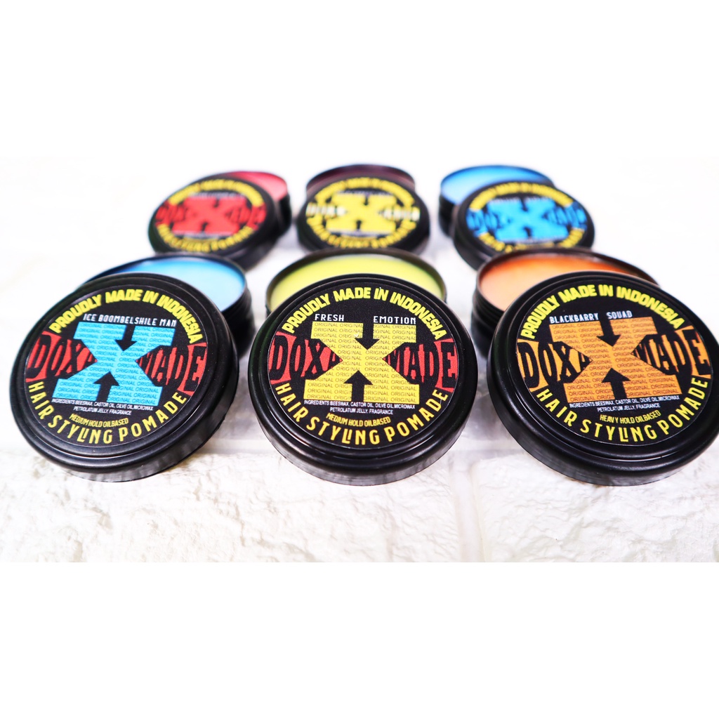 Doxa Pomade oil based Paket 1Kg 20pcs pot plastik