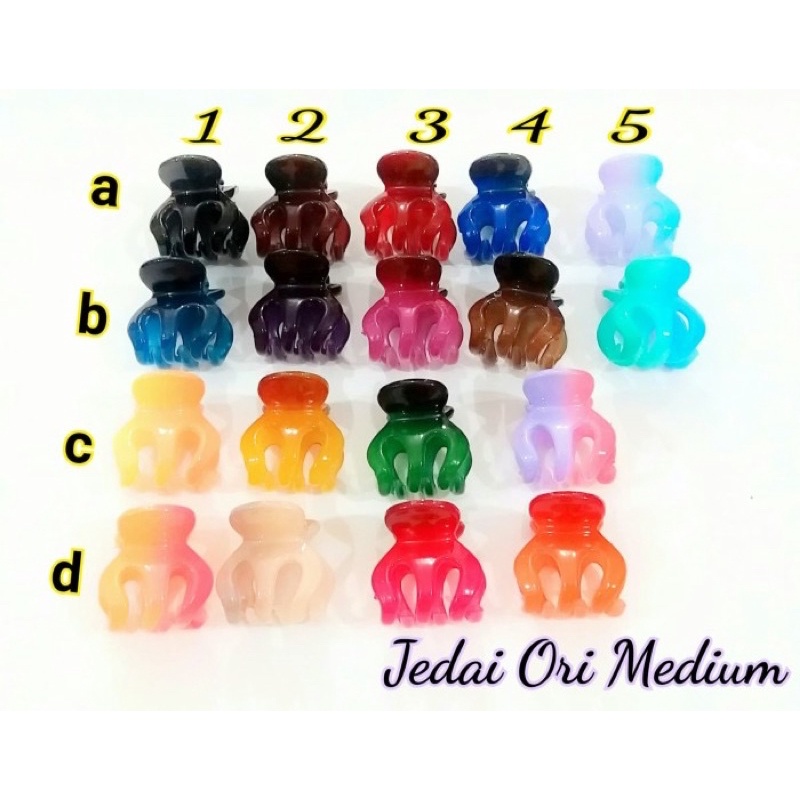 jedai medium ori jepit rambut medium original import 3cm