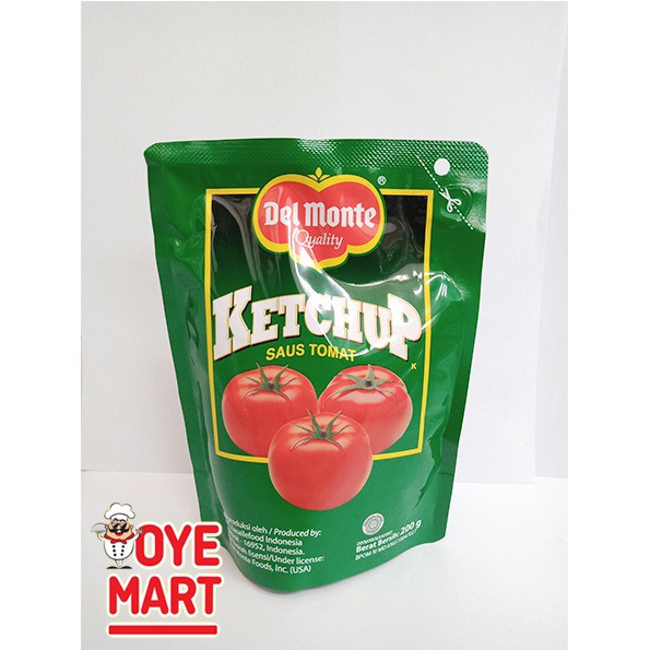 DELMONTE TOMATO POUCH 200GR SAUS TOMAT DEL MONTE