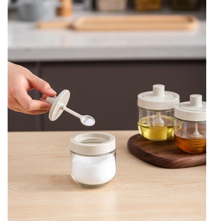 I30H PINMOO SEASONING BOX SAUCE W/ SPOON KOTAK BUMBU DAPUR SAOS - ZZ006