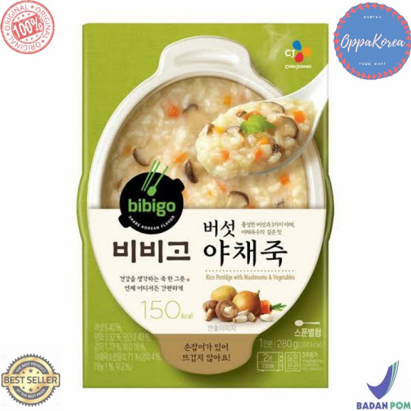 

Bibigo Bubur Jamur dengan Sayuran 280 gram