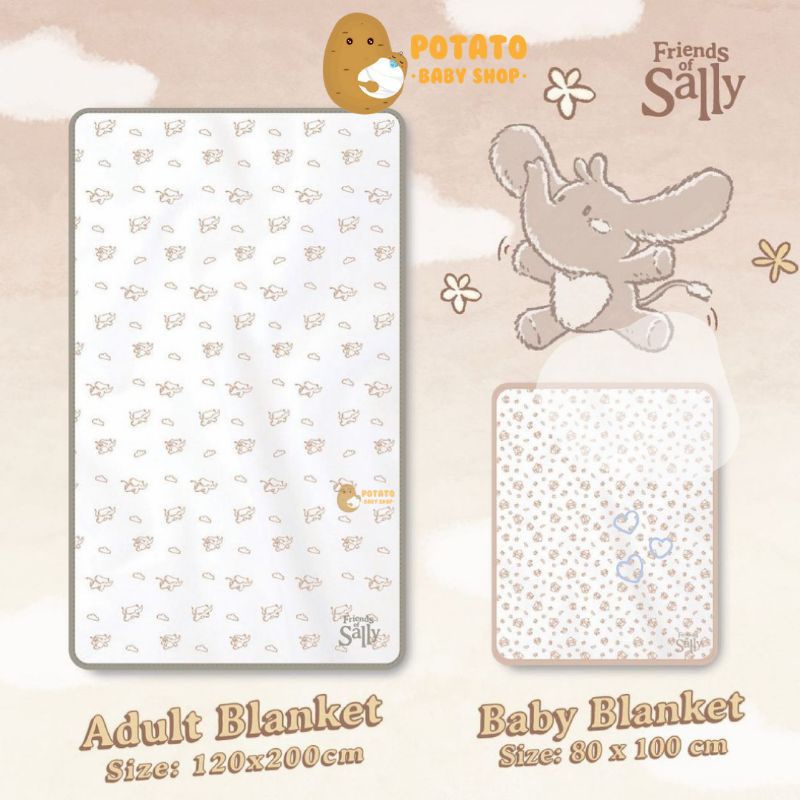 Friends of Sally - Baby &amp; Adult Blanket Ori &amp; Hello Kitty