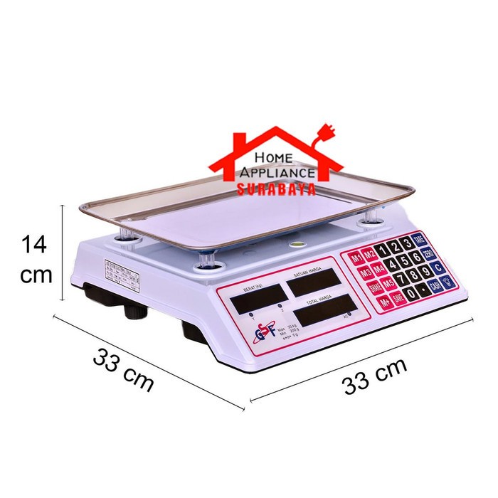 Timbangan Barang Laundry Digital Price Computing Scale GSF G-4530 30KG