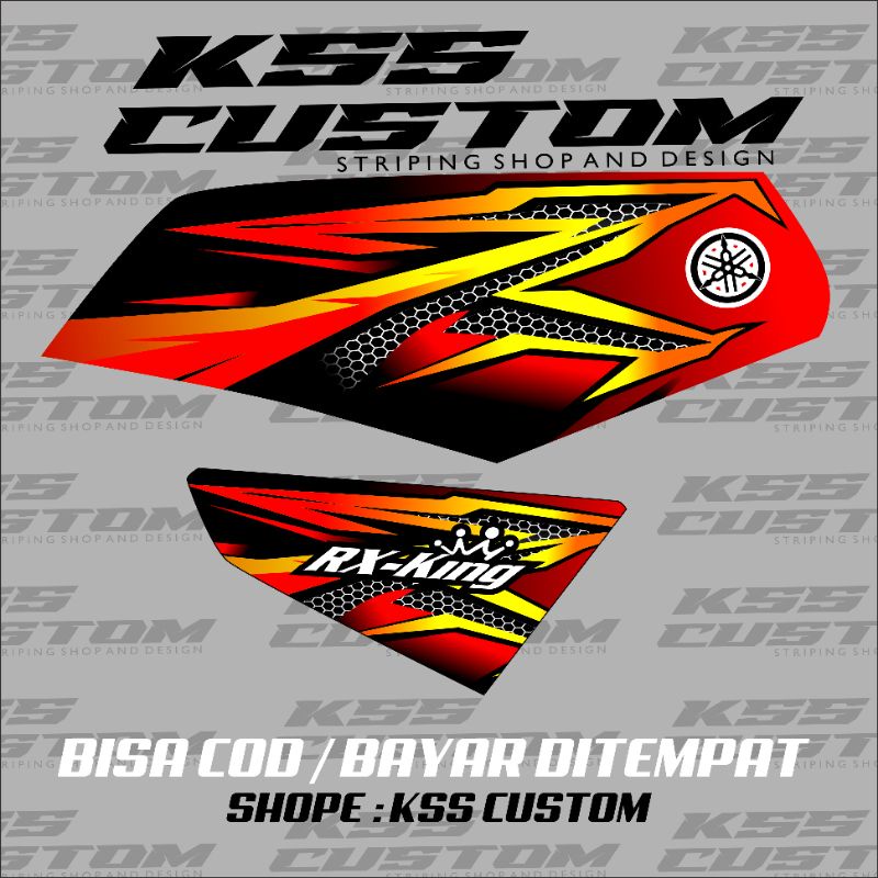 striping rx king variasi merah hitam - striping rx king keren