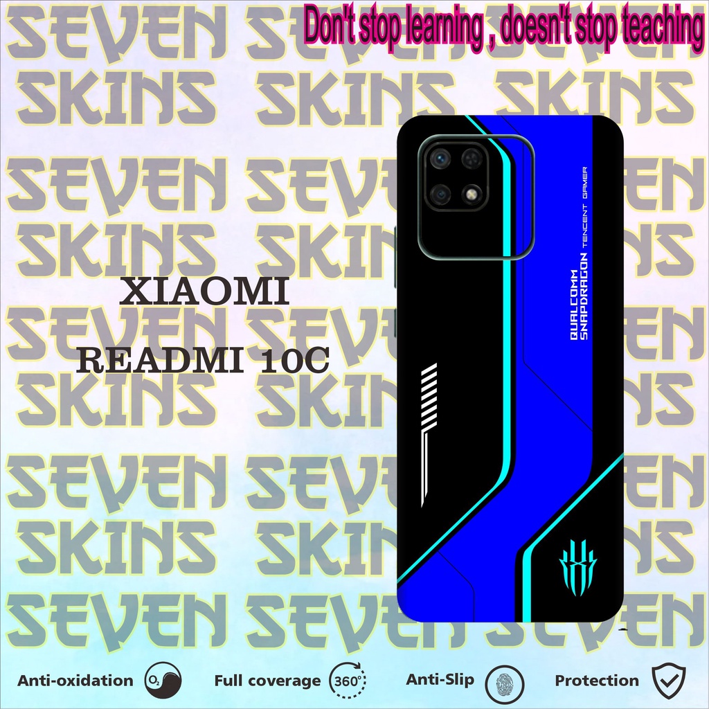 GARSKIN HANDPHONE XIAOMI READMI 10C BLUE BLACK