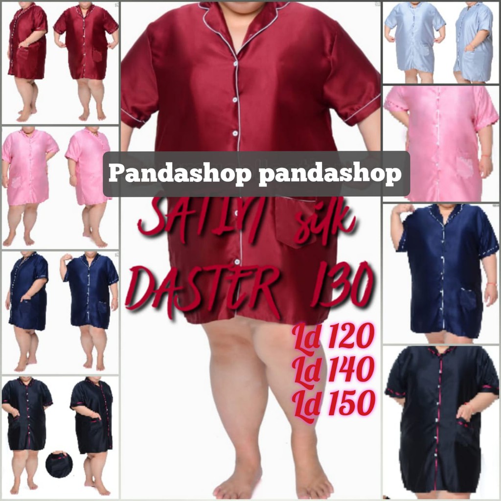 baju daster satin polos / jumbo big size wanita