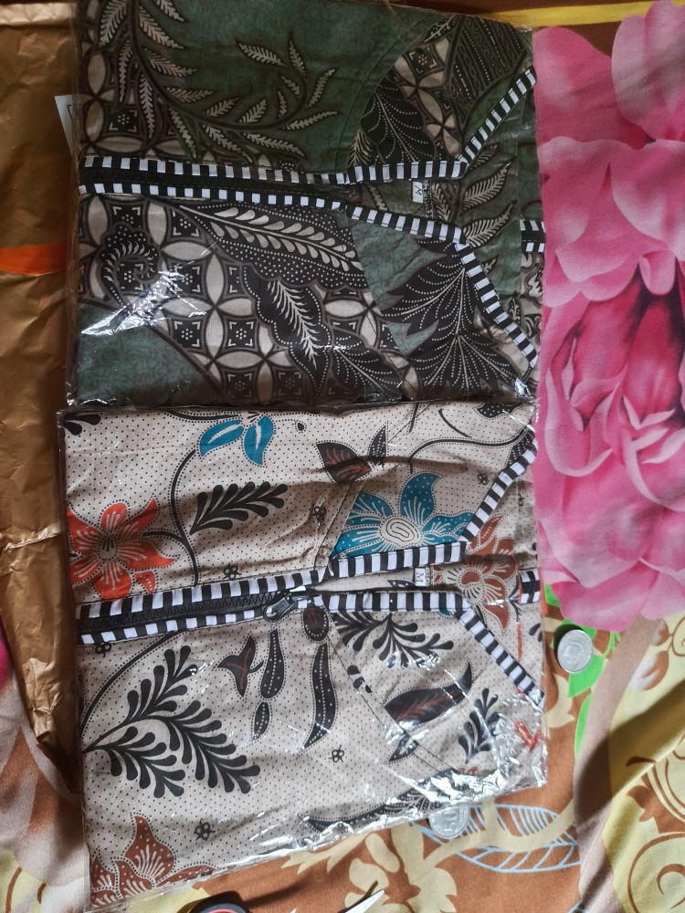 Atasan Batik Dolby Dolbi Dobby Doby Tenun Sutra Tulis Halus Katun Atbm Baron Sarombit Atasan