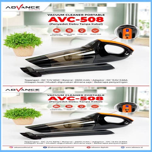 Advance Vacuum Cleaner AVC 508 Penyedot Debu Portable Wireless TERBARU