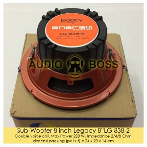 Subwoofer Legacy 8 inch Energy LG 838 2 Subwoofer 8 inch Legacy LG 838 2 Double Voice Coil 200 Watt