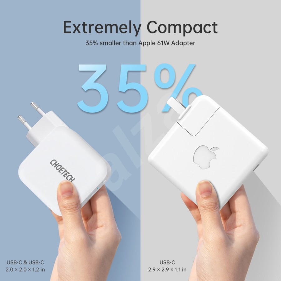 Wall charger Choetech 2 port Type c pd 3.0 40w 3A fast charging pd6009 - Travel charger dual usb-c