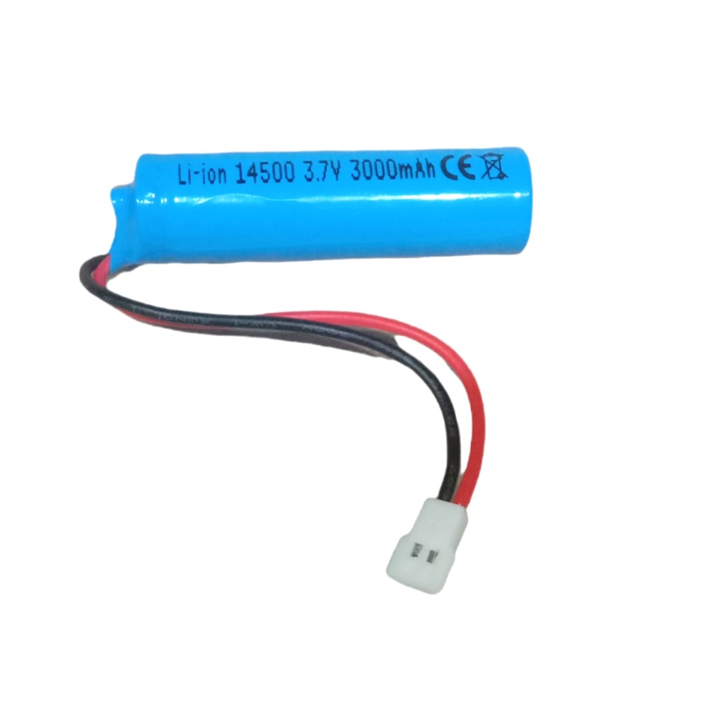 Baterai Remot Control / RC/Baterai Drone &amp; Mainan Remot Control 1x 14500 3000mAh 3,7V Konektor JST LOSI